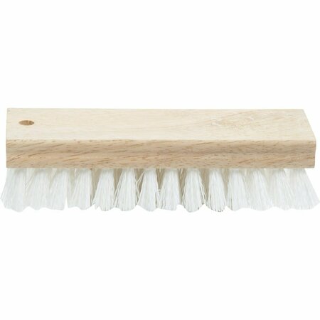 ALL-SOURCE 7-1/4 In. Crimped White Polypropylene Bristle Hardwood Scrub Brush 89616